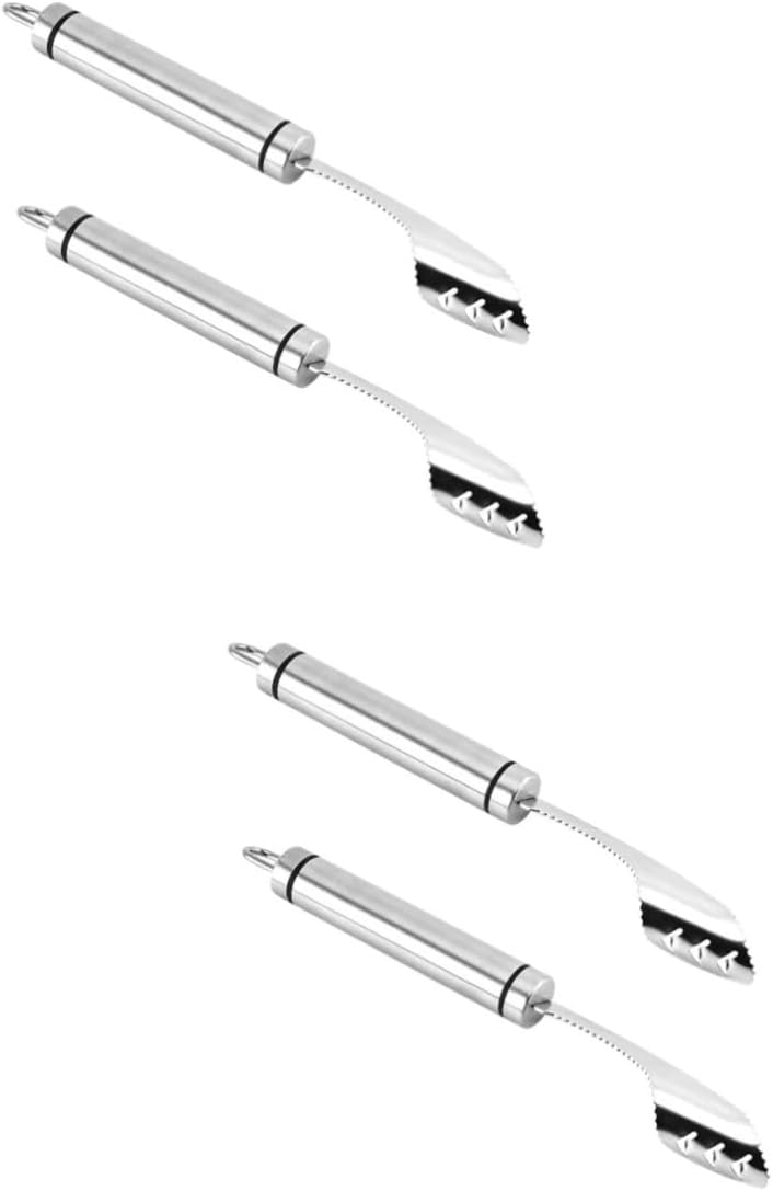 4pcs Stainless Steel Jalapeno Corer Tool Pepper Core Remover Kitchen Gadgets