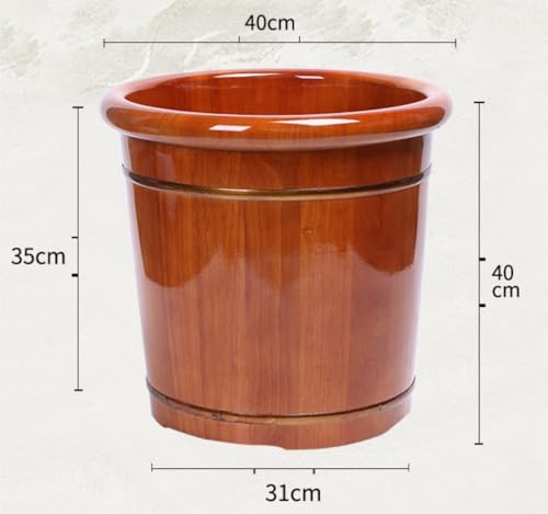 Spa de pies en barril de madera para relajación miniatura 2