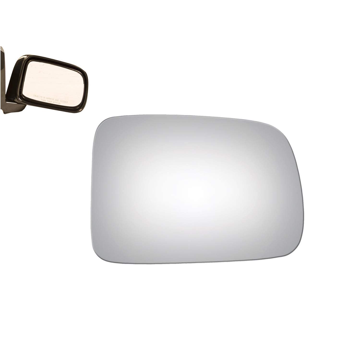 WLLW Mirror Glass for HONDA CR-V 1997-2006 Passenger Side Only Right Convex Replacement Glass