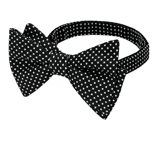 Image of 100% Silk Mens Bowtie Self Tie Bow Tie Bowtie Tuxedo Wedding Solid Color Formal Bow Ties for Man Many Colors