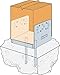 Simpson Strong-Tie ABU88Z ABU ZMAX Galvanized Adjustable Standoff Post Base for 8x8