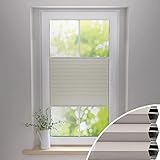 Gardinen21 Thermo Wabenplissee zum Kleben | Waben Plissee im Wunschmaß | Maßgefertigt für Türen & Fenster | Sonnenschutz, Sichtschutz, Schallschutz, 100% Verdunkelung