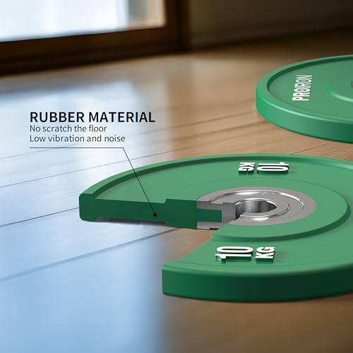 Olympic Rubber Bumper Plates, 5KG/10KG/15KG/20KG, Barbell Training