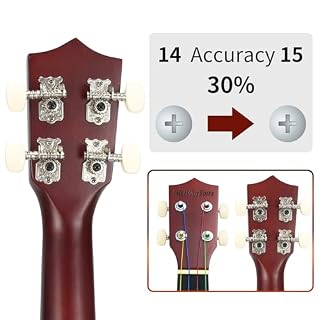 Soprano Ukulele 21 – Beginner Kit, Complete with Gig Bag, Strap, Tuner, Strings, Picks, Cloth – Ideal for Concerts, Left-Handed Friendly – Perfect Beginner Ukulele - Les Beatles, Paul McCartney, John Lennon, RIngo Starr, George Harrison Soprano Ukulele 21 - Beginner Kit, Complete with Gig Bag, Strap, Tuner, Strings, Picks, Cloth - Ideal for Concerts, Left-Handed Friendly - Perfect Beginner Ukulele – Image 4