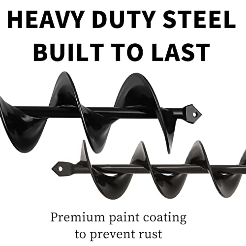 image for TCBWFY Auger Drill Bit for Planting 3x24inch and 2x24inch Garden Auger