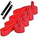 QitinDasen 4Pcs Premium PVC Cinta de Llanta de Bicicleta, 26" Almohadilla Protectora de Tubo Interior de Bicicleta, Revestimiento de Neumático de Bicicleta, con 2Pcs de Palanca de Neumático (Rojo)