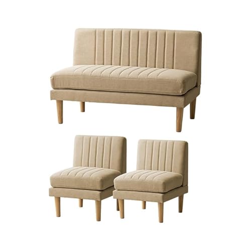 エア・リゾーム モダン ダイニングソファ ソファ3点セット ダークベージュ(布)