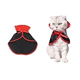 kostüm für katzen pirat 【Halloween Katze Hund kostüm】 : Mit diesen Umhang-Haustierkostümen im Vampir-Stil sieht Ihr Haustier wie ein Vampir-Elf aus.