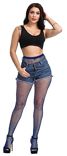 Image of CozyWow Fishnet Tights for Women, High Waist Footed Fishnet Stockings Soft and Stretchy, Womens Patterned Tights 10+ Colors