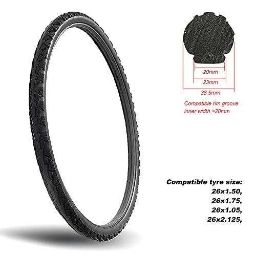 Catazer 26X1.95/26X2.125/26X1.50 1 Pair Bcycle Tire Fixed Inflation Solid Tyre Bicycle Gear Solid For Mountain Bike #TOP1