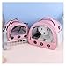 ITKXRVJZM Pet Bag Cat Dog Bird Rabbit Carrier Bag with Thick Cotton Cushion Pet Aviation Backpack Anti-Suffocation Portable Travel Bag Pet Dog Bag Portable(Pink,S)