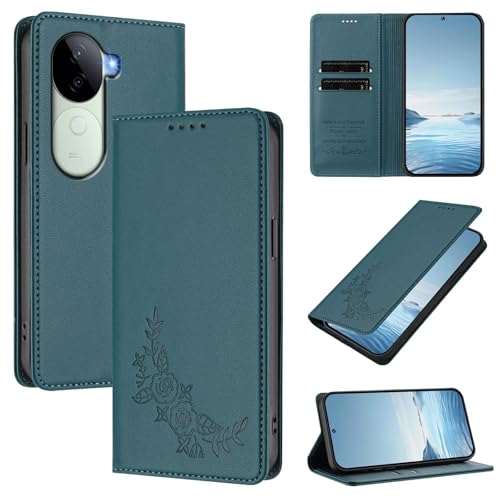 �X�}�z�P�[�X �Ή��@�� for Vivo V40e 5G,�Ή��@�� for Vivo iQOO Z9s 5G �yRFID�u���b�N�z�y�J�[�h�z���_�[�t�����z �}�O�l�b�g�J�� �X�^���h�@�\�t���z�X�}�z�P�[�X Green