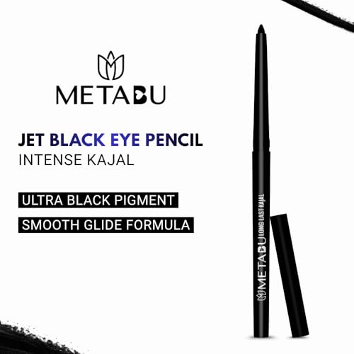 Image of Intense Kajal (Pack of 2) - Waterproof & Smudge-Proof Kajal | 12Hr Long-Lasting | Smooth Glide Eyepencil | Vegan - Jet Black Kajal