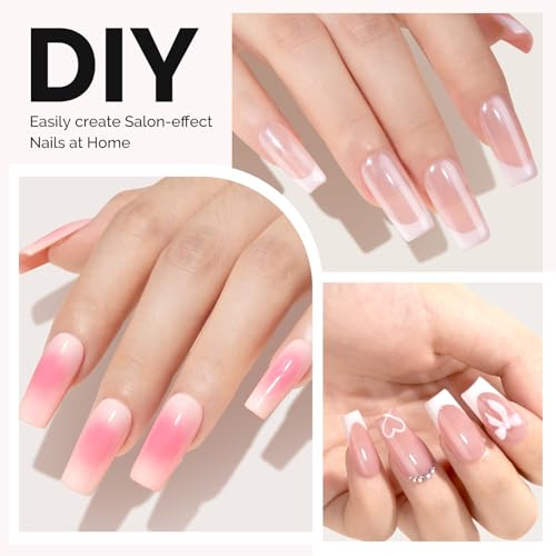 Image of MelodySusie Medium Square X Nail Tips- 600Pcs 15 Sizes Clear Acrylic, Half Matte Full Cover Press on Nails for DIY Extension & Salon Use, Pre-Shaped for Long-Lasting Manicure