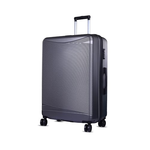 Image of Verage V-Lite Firestone 28 inch /78cms Dark Grey Check-in Hardsided Trolley Bags for Travel, Large Suitcase with Spinner Wheels, Anti-Theft Zippers Luggage