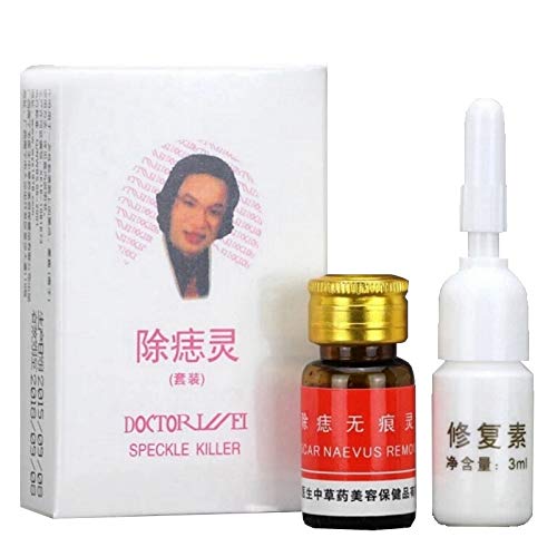 SAUJNN Removal Face Wart Tag Freckle Removal Cream Oil Mole Skin Tag Removal Solution Painless Mole Skin Dark Spot DW19