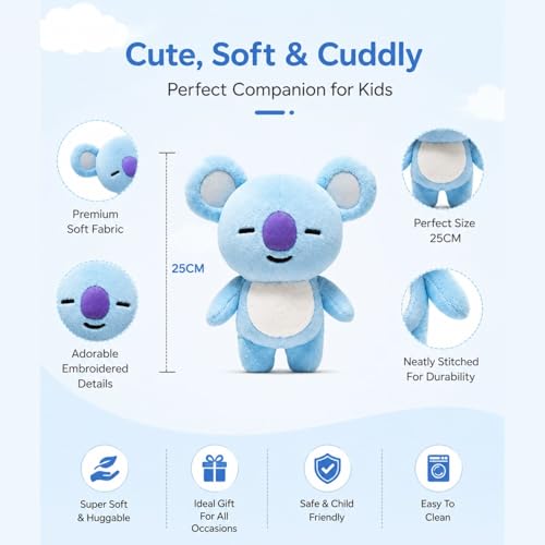 Image of Koya BTS 25cm | Ultra Soft Plush Stuffed Toy | Cute Hugging Pillow | Gift for Kids Boys Girls