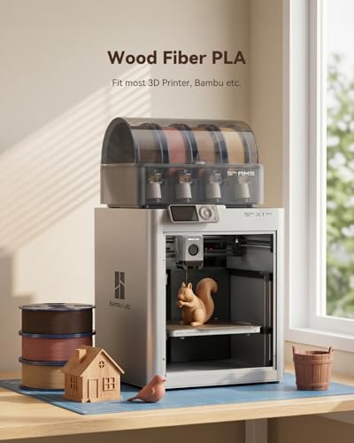 Image of SUNLU 2KG Wood PLA Filament 1.75mm, Natural & Walnut Wood