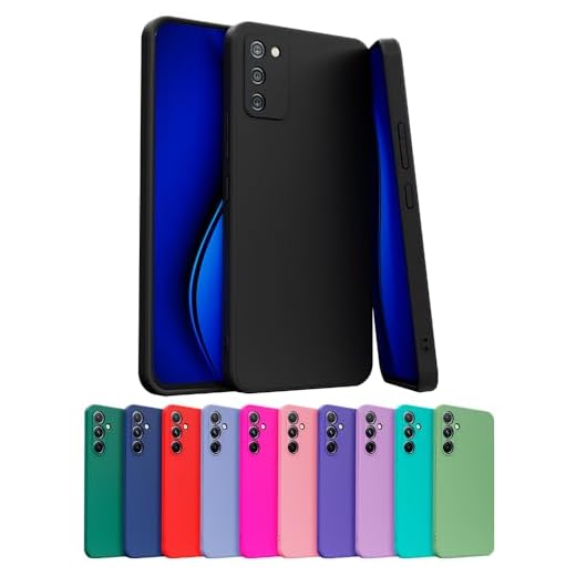Capa Capinha Case Compatível Samsung Galaxy A03S Silicone Aveludada Com Proteção De Câmera (AZUL MARINHO)