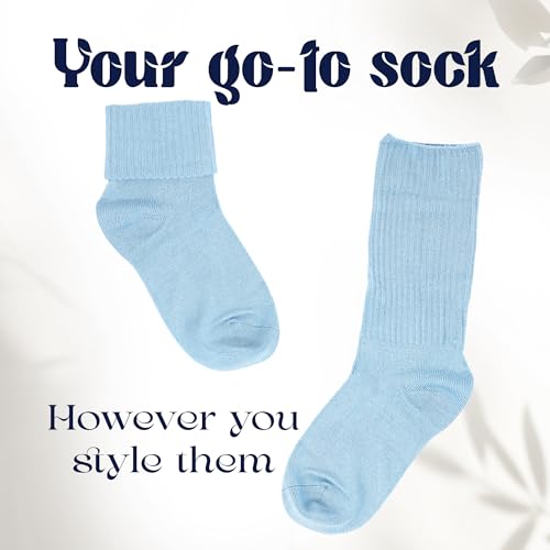 Image of Silky Toes Womens Soft Rayon from Bamboo Socks | 3-6 Pairs Breathable Seamless Toe Crew Socks | Casual Dress Womans Socks
