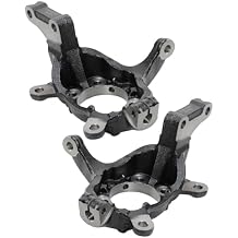 TRQ Steering Knuckle Set Compatible with City Express Juke Kicks LEAF NV200 Sentra