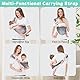 Babytragetücher GUICHENO Babytrage Seitlich Mesh Atmungsaktiv, Einstellbar Babytrage Seitlich, Tragbare Babytrage, 3D Mesh Atmungsaktiv Kleinkind Trage Ergonomisch für Babys von 0 bis 36 Monaten
