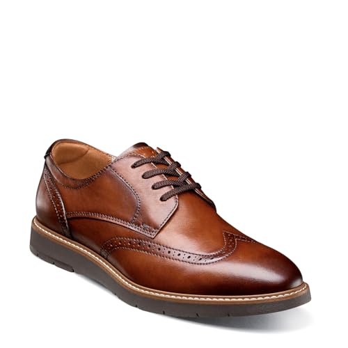 Florsheim Vibe Wingtip Oxford Men's Oxford, 13 D(M) US, Cognac