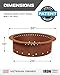 Heavy Duty Metal Smokeless Permanent Fire Pit Ring 30 inch Outer/24 inch Round Fire Pit Insert Liner for Outdoor, Firepits for Outside Corten Steel (30x24x10), Patent Pending