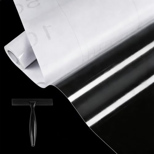 Klebefolie Transparent Selbstklebend Folie für möbel, Wandschutzfolie Selbstklebend Tischfolie Buchfolie durchsichtig Möbelfolie, Transparent Wasserfest Spritzschutz Küchenrückwand Tapete