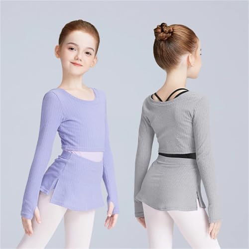 Girls Ballet Outfits Ballet Suit Sets For Girls Ballet Tops And Culottes Sets for Pilates Yoga Workout2