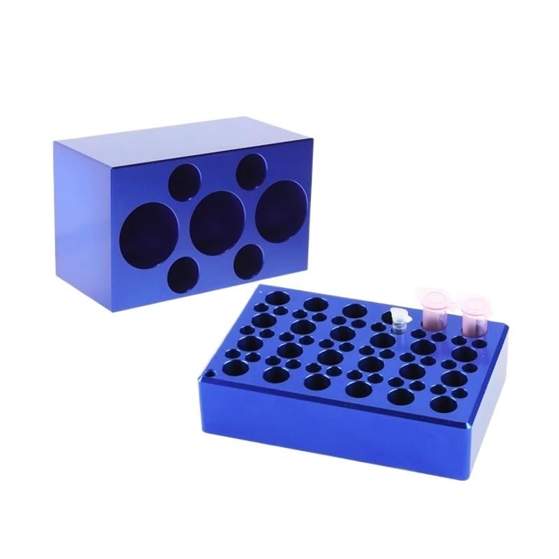 Multipurpose Ice Modular PCR Cooler Low-Temperature Thermostat Pre-Cooled Aluminum Ice Box 0.2/1.5/15/50ML Centrifuge Tube Rack(Multi-use 15-50ml)