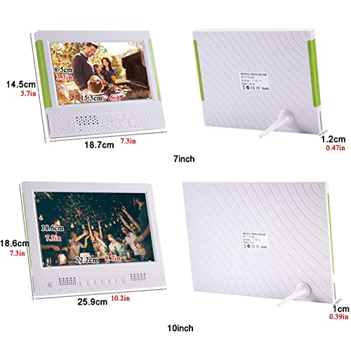 Cadre photo numérique 10 pouces LED avec télécommande pour salon