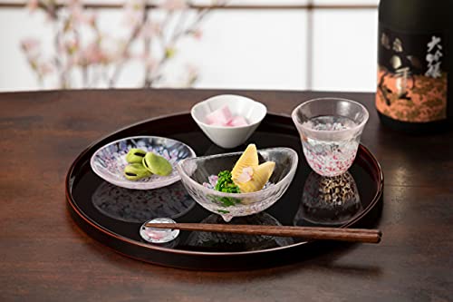 アデリア 津軽びいどろ さくらさくら こぼし酒盃 F79444