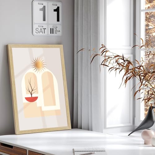 Image of ArtX Paper Modern Art Wall Painting For Living Room, Drawing Room Decoration Big Size, Deer Framed Painting for Wall Decoration, Wall Decor For Bedroom, Multicolor, 12.0 x 18.0 inches, Set Of 3