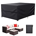 LCOGD Patio Furniture Cover ,Outdoor Furniture Covers Waterproof General Purpose, Outdoor Sofa Sets Covers Heavy Duty Windproof Anti-UV70"Lx47"Wx30"H