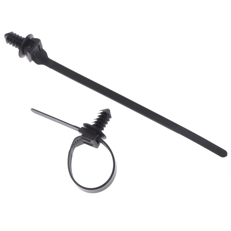Attache de câble amovible filetée en nylon et plastique pour véhicule, moto, harnais de voiture