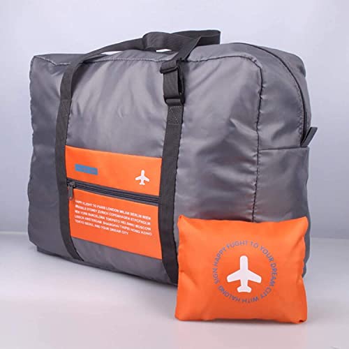 INVODA 4PCS Travel Bag Foldable Clothes Bag Waterproof Storage Shoulder Bag Nylon Duffel for Men Women 32 Liter|（4PCS）