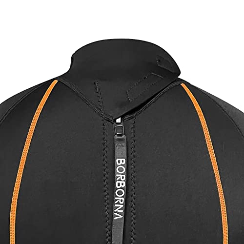 Borborna Shorty Wetsuit Men 3Mm Neoprene One-Piece Diving Suit Women Canoe Suits Back Zip Shortie Wet Suits Surfing #TOP6