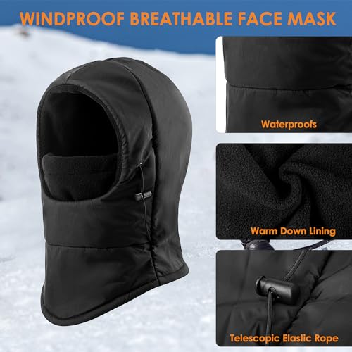 REDESS Winter Windproof Hat, Children Waterproof Balaclava, Ski Mask with Warm Fleece Face Cover for 0-36 Months Girl&Boy2