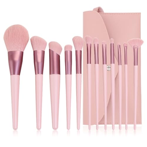 Brochas de maquillaje rosa multifuncionales para evitar imperfecciones en tu piel 2