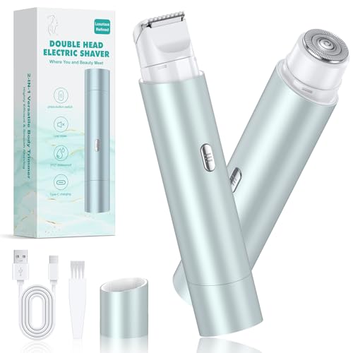 Image of Bikini Trimmer Electric Razor for Legs, Green