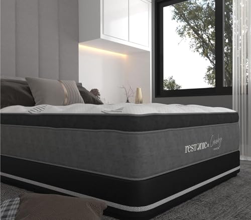 Opiniones y reviews de Colchon Spring Air Matrimonial Precio más recomendados. 46 Restonic 32 cm Altura Ideal | Colchón Matrimonial Espuma de Alta Densidad con Memory Foam