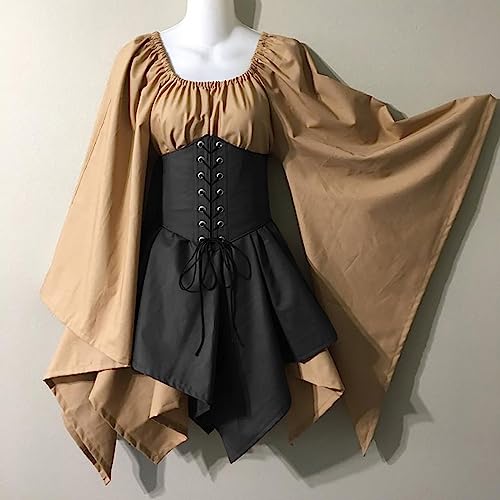 Robe médiévale femme taille S pour ajustement parfait avec corset