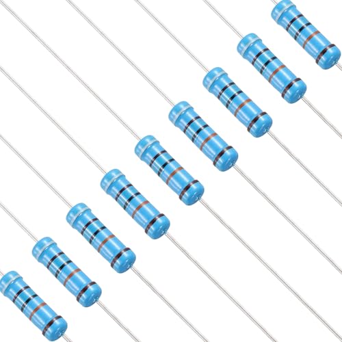 PATIKIL 910K Ohm Resistor 50Pcs 2W Metal Film Fixed Resistor Kit 1%