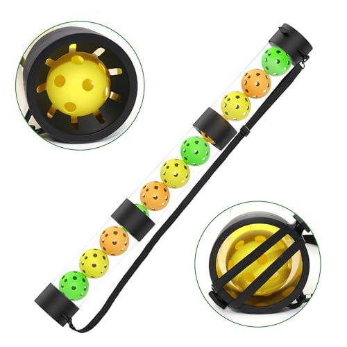 Asyxstar Pickleball Pickup Tube Retriever & Ball Hopper Storage with Strap Pickle Balls Tube Pickup