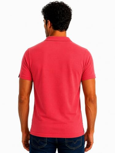 Image of Status Quo Men's Polo T-Shirt | Rich Cotton Blend | Slim Fit | All Day Comfort | Contrast Inner Placket | Polo Collar