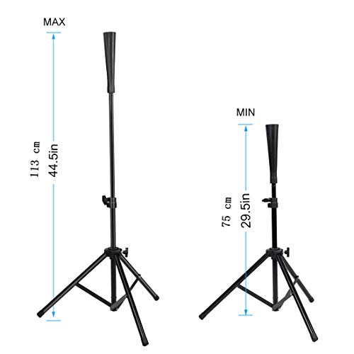 Cyfie Softball Tee Batting Tee Baseball Tees For Hitting 29.5In-44.5In Height Adjustable Practice Training Tball Tees Travel Portable Tripod Tee Ball Stand For Adults Youth Teens #TOP2