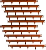 UNIGARDIA Borduras Jardín Flexible con Piquetas 10 m - Bordura Metálica de 15 cm de Altura - Fácil de Instalar - Separador Jardín Exterior con Guantes Incluidos - Acero Corten