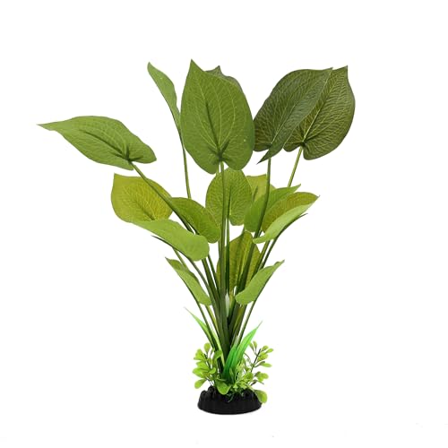 ALEGI Silk Aquarium Plants, 12 Inch Artificial Silk Plants Decorations for Fish Tank,Aquarium Décor Plastic Plants (Green, 2 Pack) - Image 5