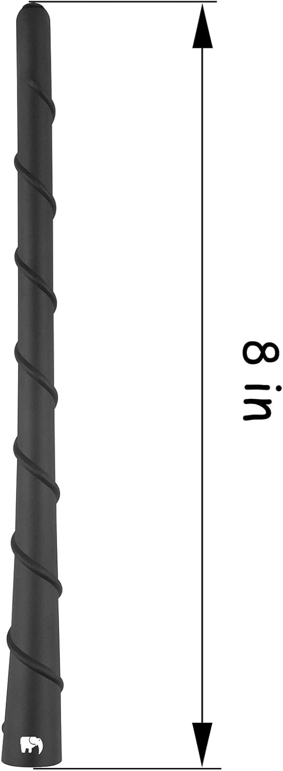 ONE250 8" inch Spiral Flexible Copper Core Antenna, Compatible with Suzuki - Grand Vitara (2001-2023), Swift (2002-2024), SX4 (2002-2018), Liana (2002-2019) - Designed for Optimized FM/AM Reception